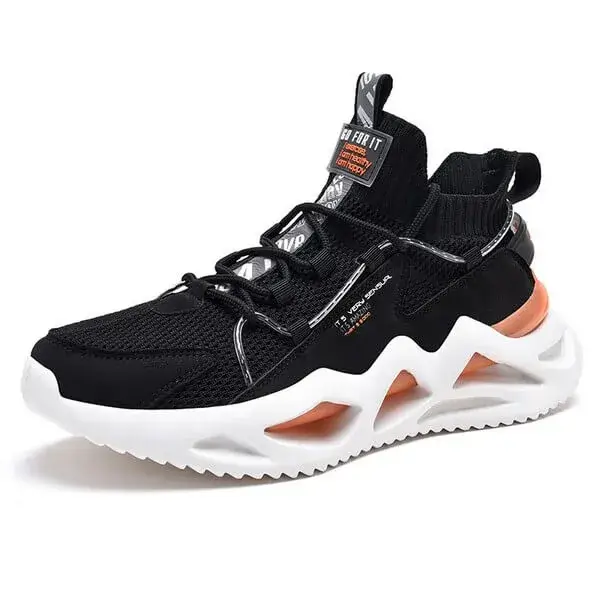 Aabhadesigner Men Spring Autumn Fashion Casual Colorblock Mesh Cloth Breathable Rubber Platform Shoes Sneakers
